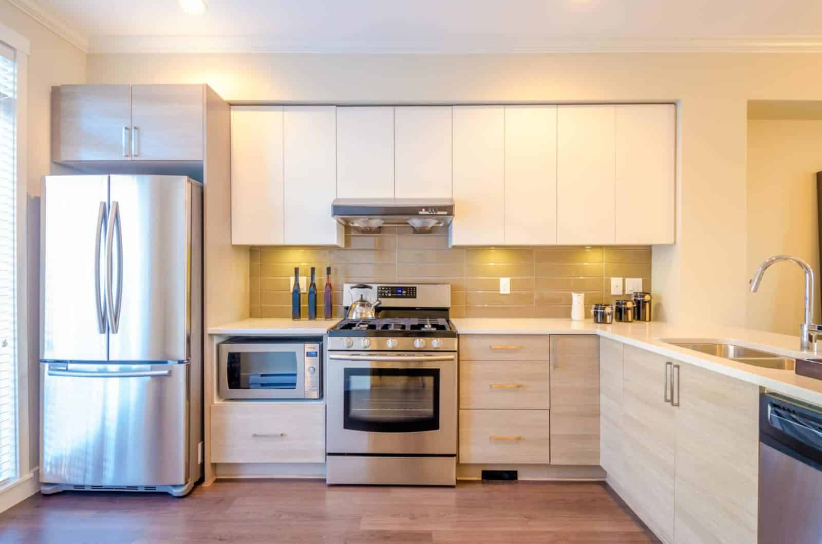 new appliance installation in kitchen remodel