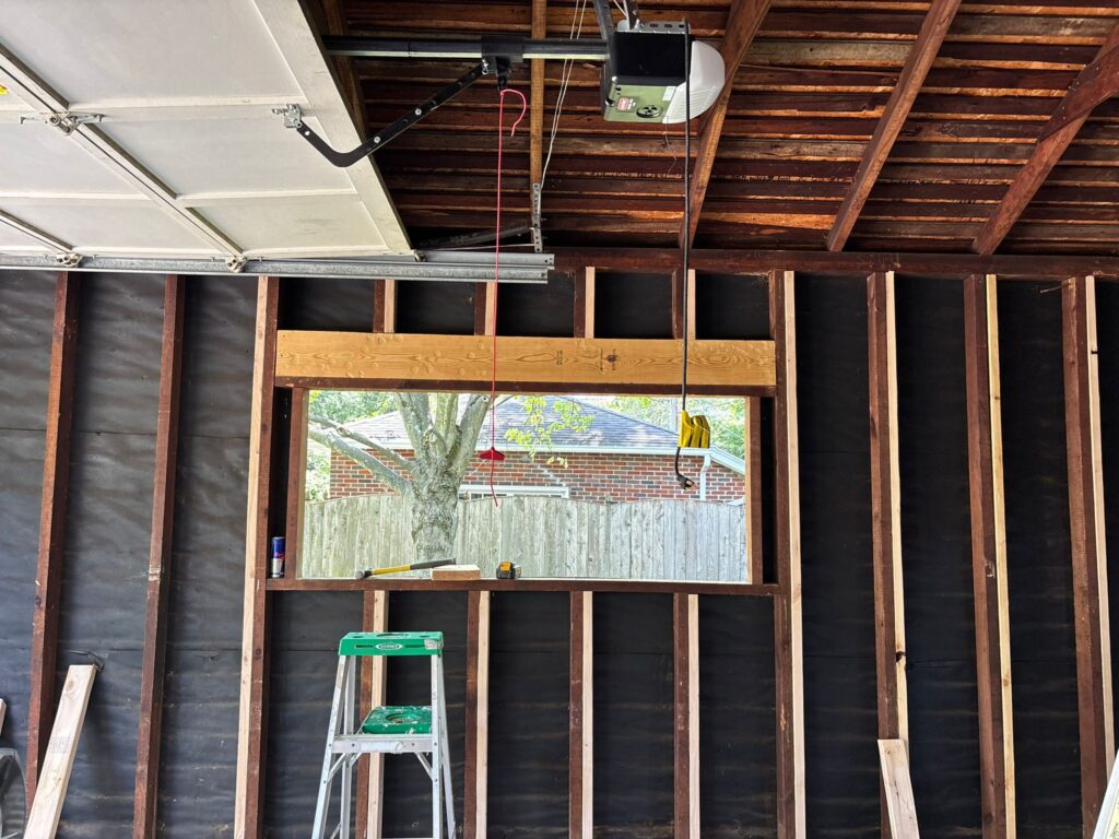 Garage Reframing and Window Installation in Kettering