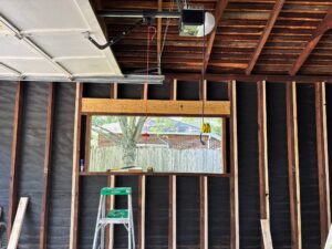 Garage Reframing and Window Installation in Kettering