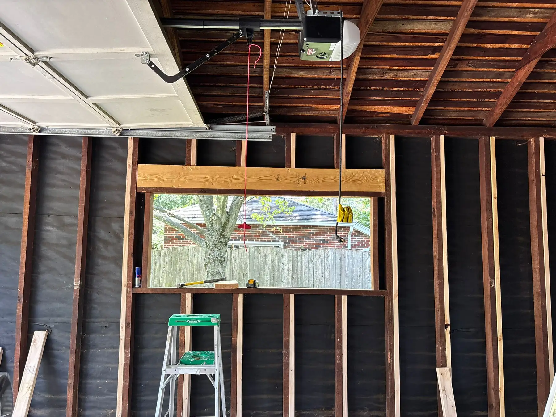 Garage Reframing and Window Installation in Kettering